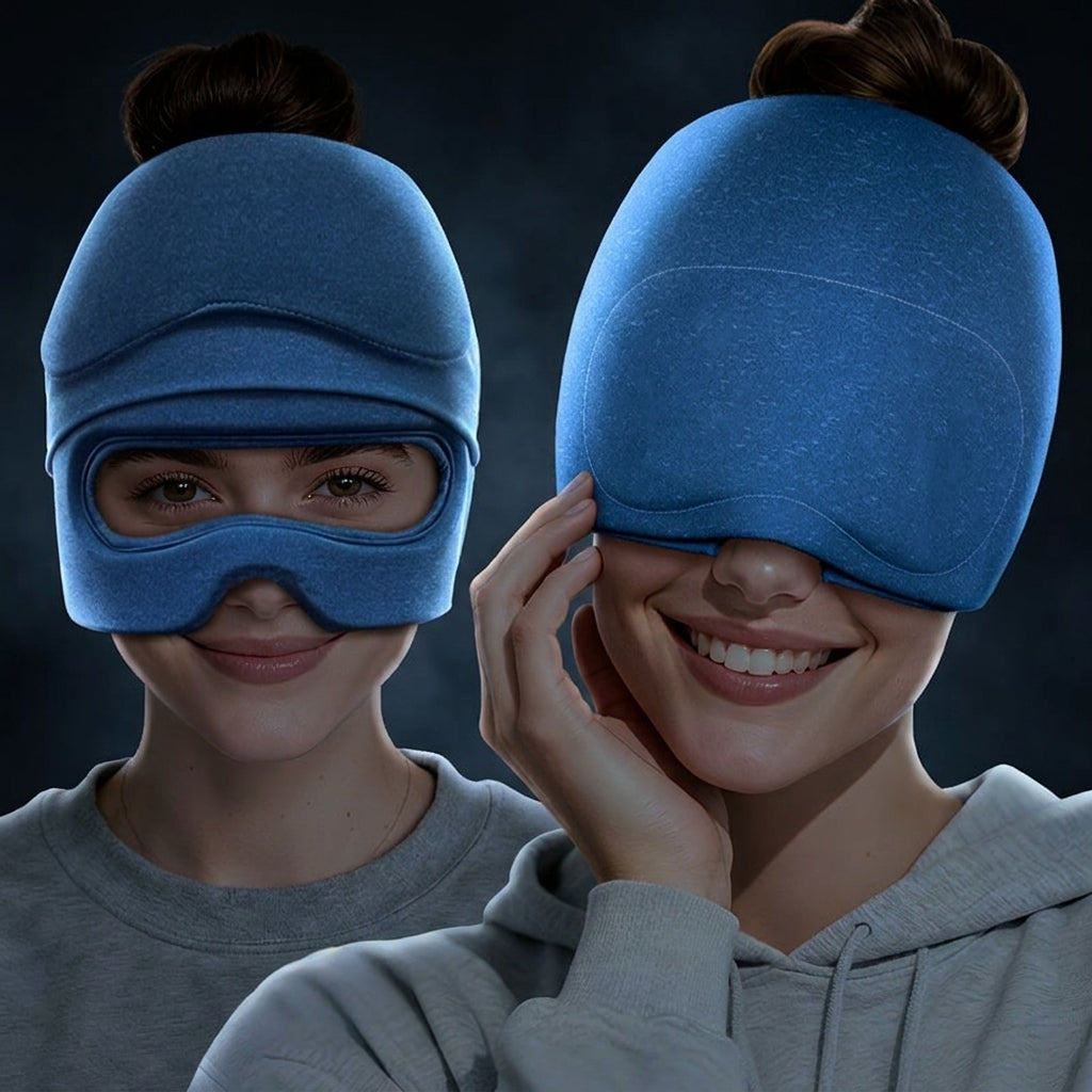 The Arctic Cap, 360° Cooling Gel Cap with Slide-Up Eye Mask
