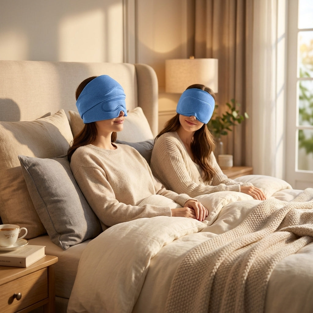 The Arctic Cap, 360° Cooling Gel Cap with Slide-Up Eye Mask